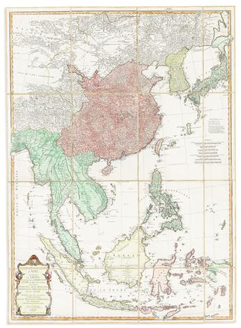 (ASIA -- EAST AND SOUTHEAST.) Jean-Baptiste Bourguignon d'Anville. Seconde Partie de la Carte d'Asie Contenant la Chine                          